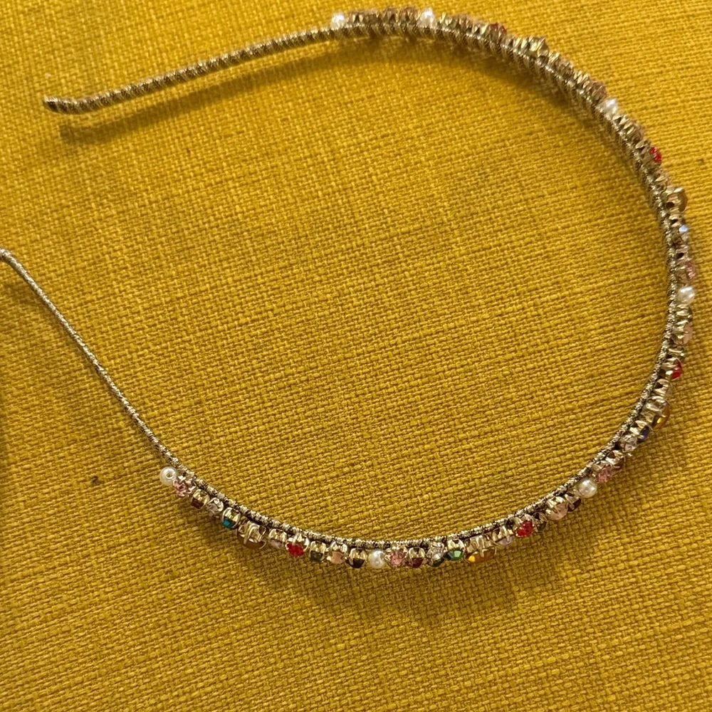 Elegant Silver Headband bejeweled!